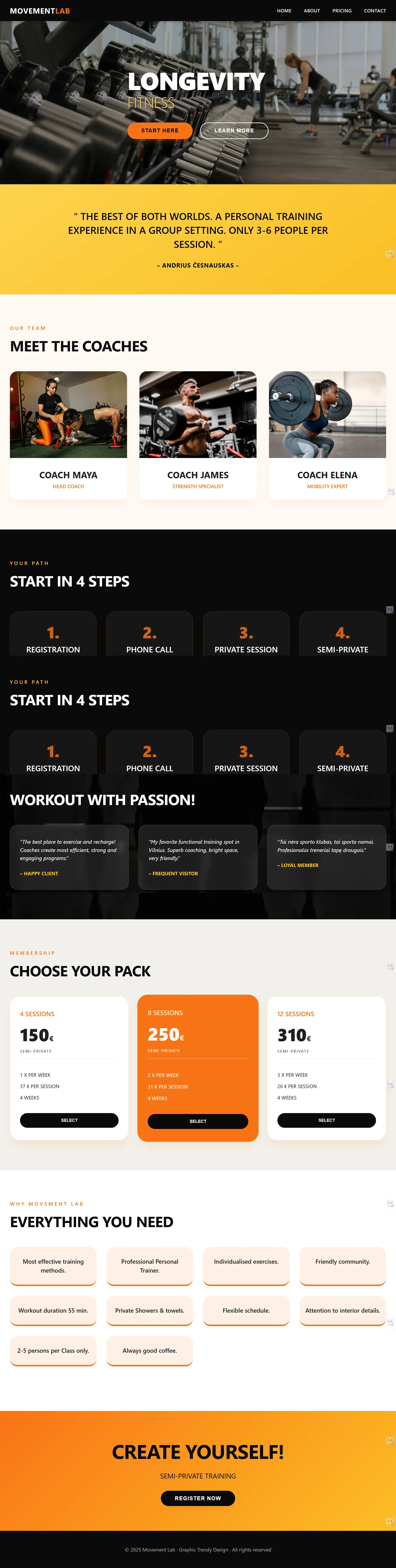 Movement Lab Website Preview